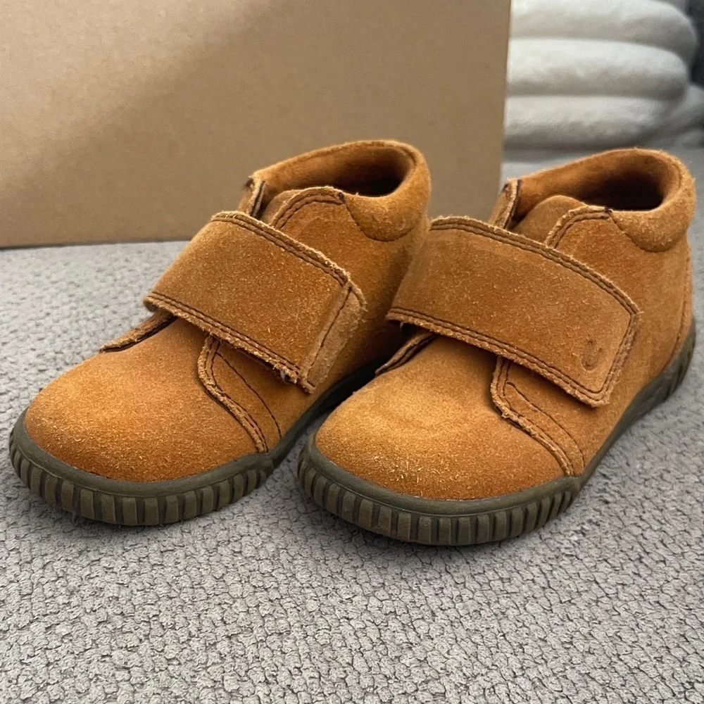 Umi Kids Moccasins in Rich Tan Suede